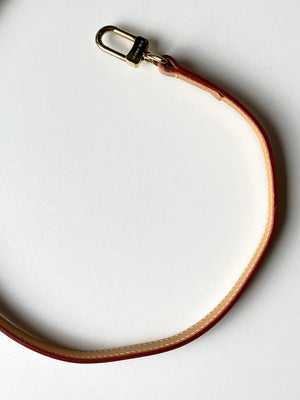 LOUIS VUITTON - VACHETTA LEATHER CROSSBODY STRAP - 120 cm