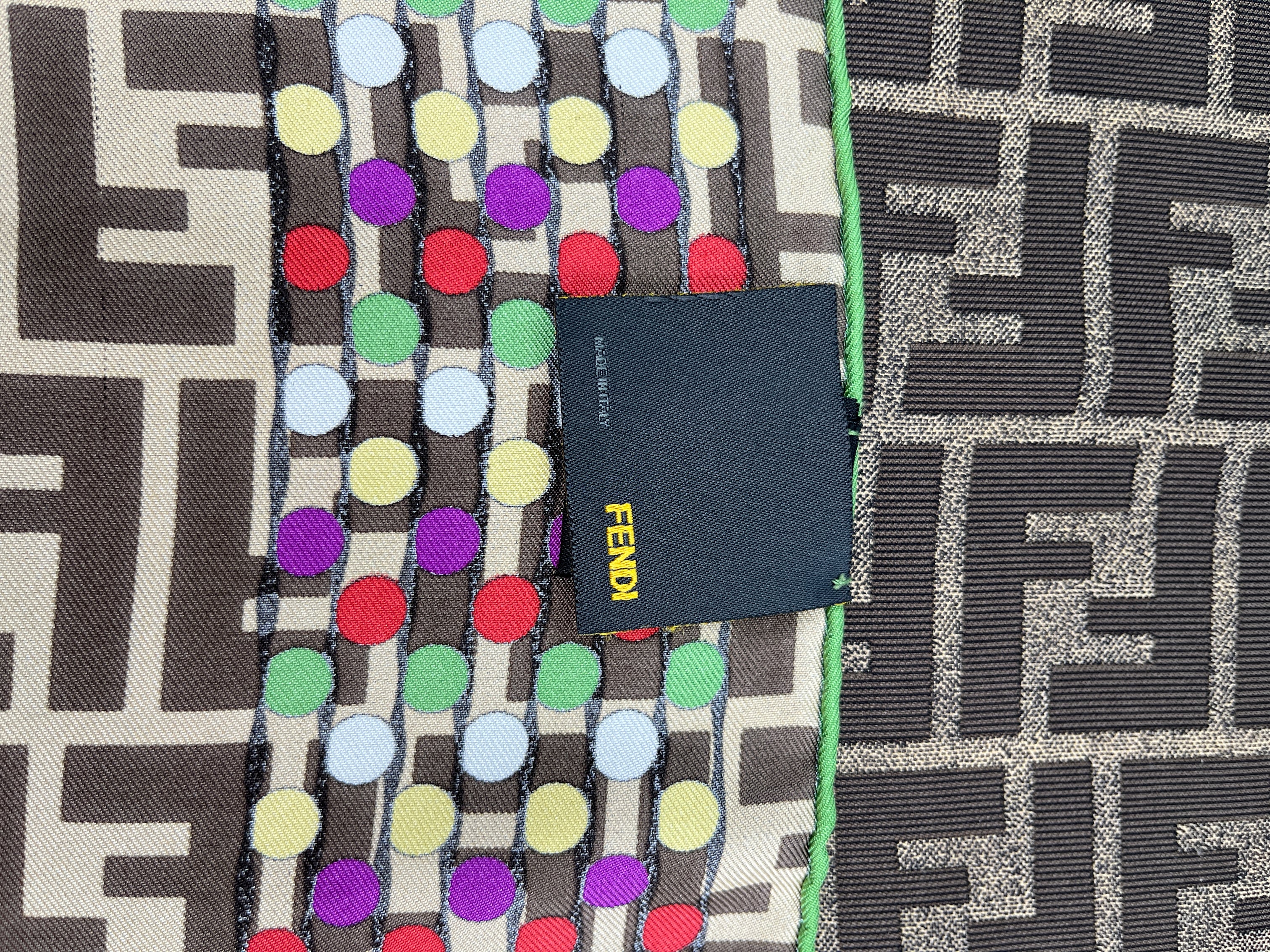 FENDI - FF ZUCCA SCARF 100% SILK - 56 X 56 CM – RE.LUXE AU