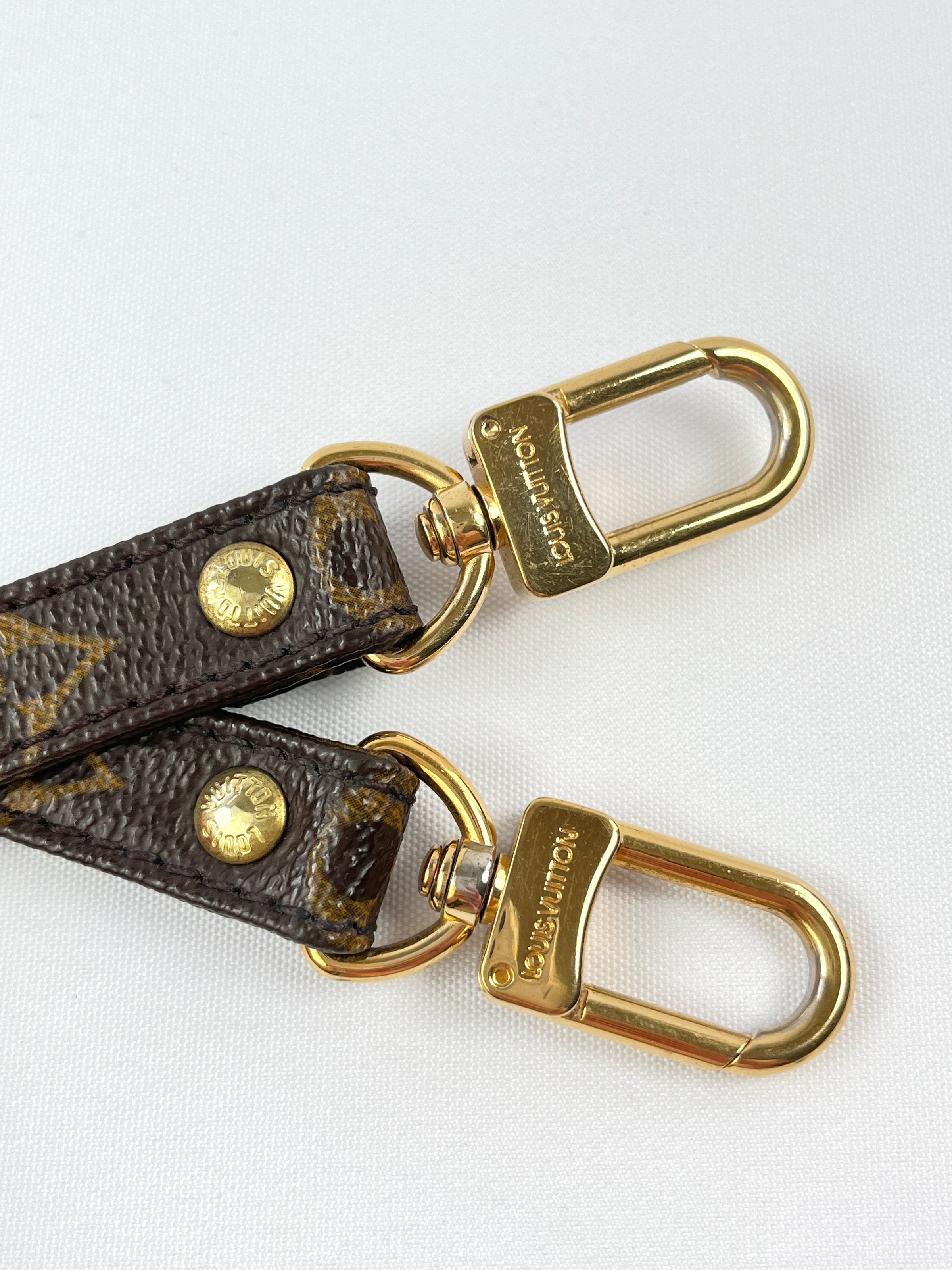 Louis Vuitton Goldtone Metal Small Bolt Key Holder and Strap