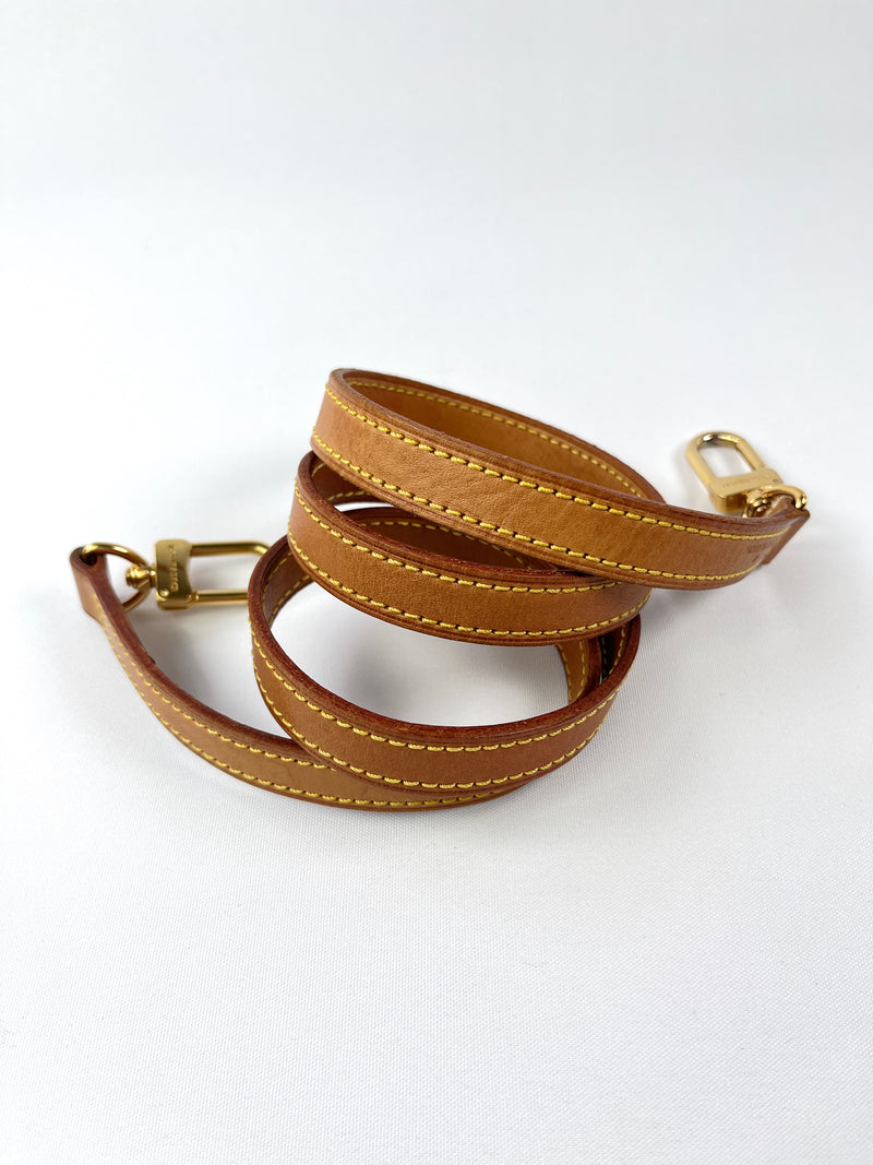 LOUIS VUITTON - VACHETTA LEATHER CROSSBODY STRAP - 100 CM