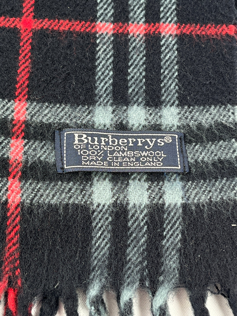 BURBERRY - CLASSIC BLUE NOVACHECK VINTAGE LAMBSWOOL SCARF