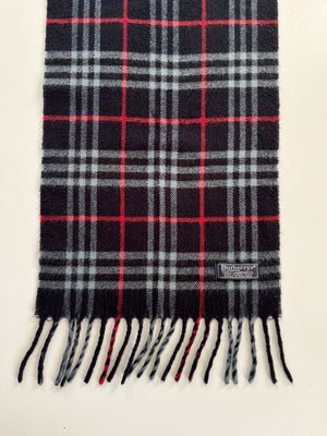 BURBERRY - CLASSIC BLUE NOVACHECK VINTAGE LAMBSWOOL SCARF