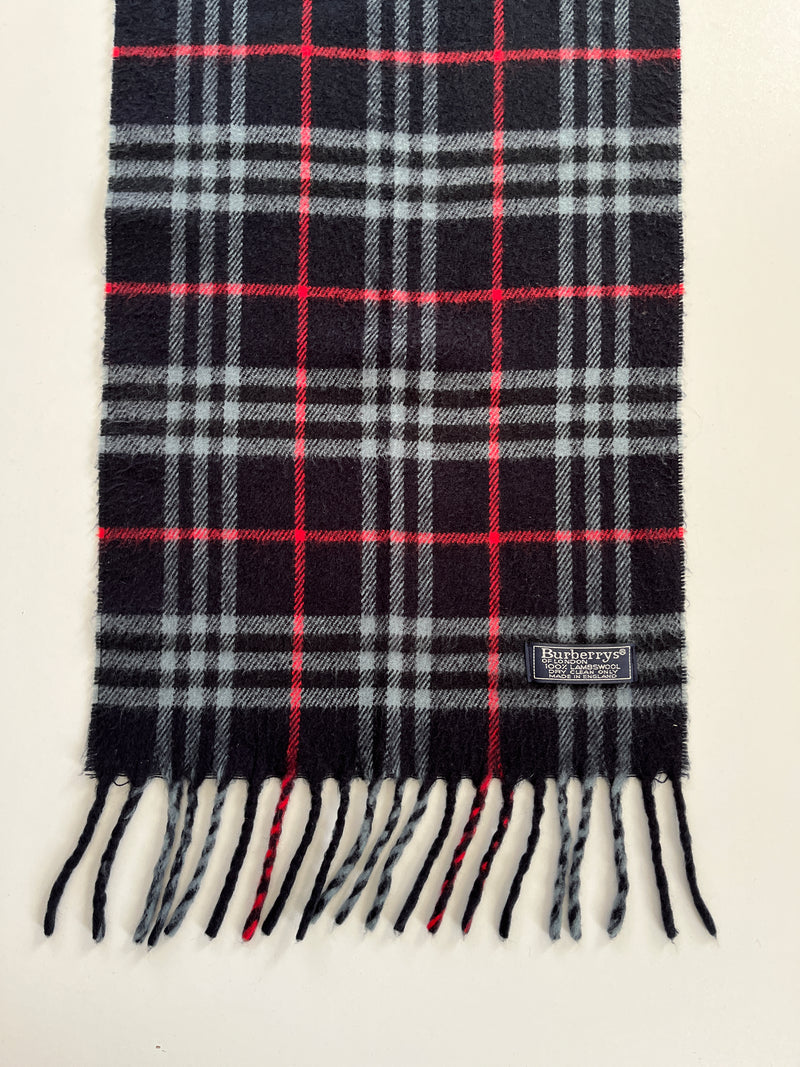 BURBERRY - CLASSIC BLUE NOVACHECK VINTAGE LAMBSWOOL SCARF