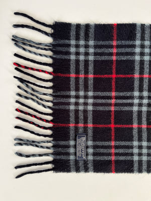 BURBERRY - CLASSIC BLUE NOVACHECK VINTAGE LAMBSWOOL SCARF