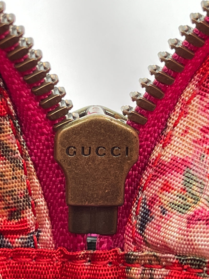 GUCCI - FUCHSIA TRAPUNTATA CROSSBODY BAG