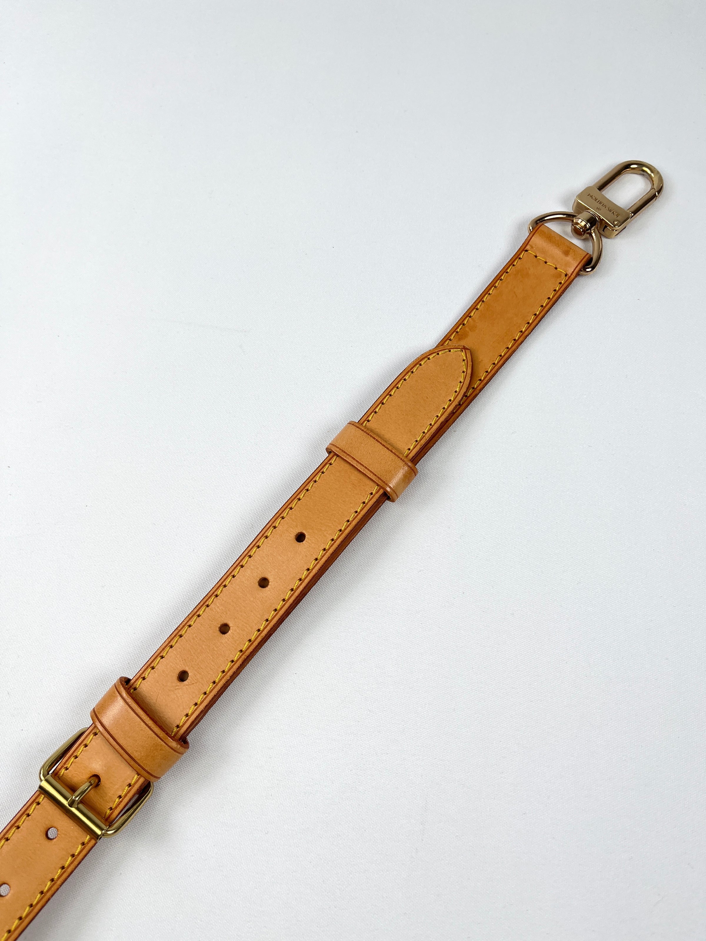 Brown Louis Vuitton Vachetta Leather Strap