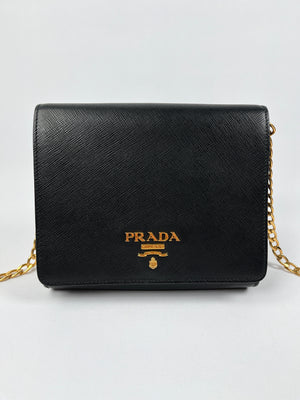 Prada crossbody gold chain discount