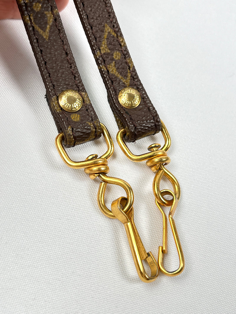 LOUIS VUITTON - MONOGRAM CANVAS SHOULDER STRAP - VINTAGE