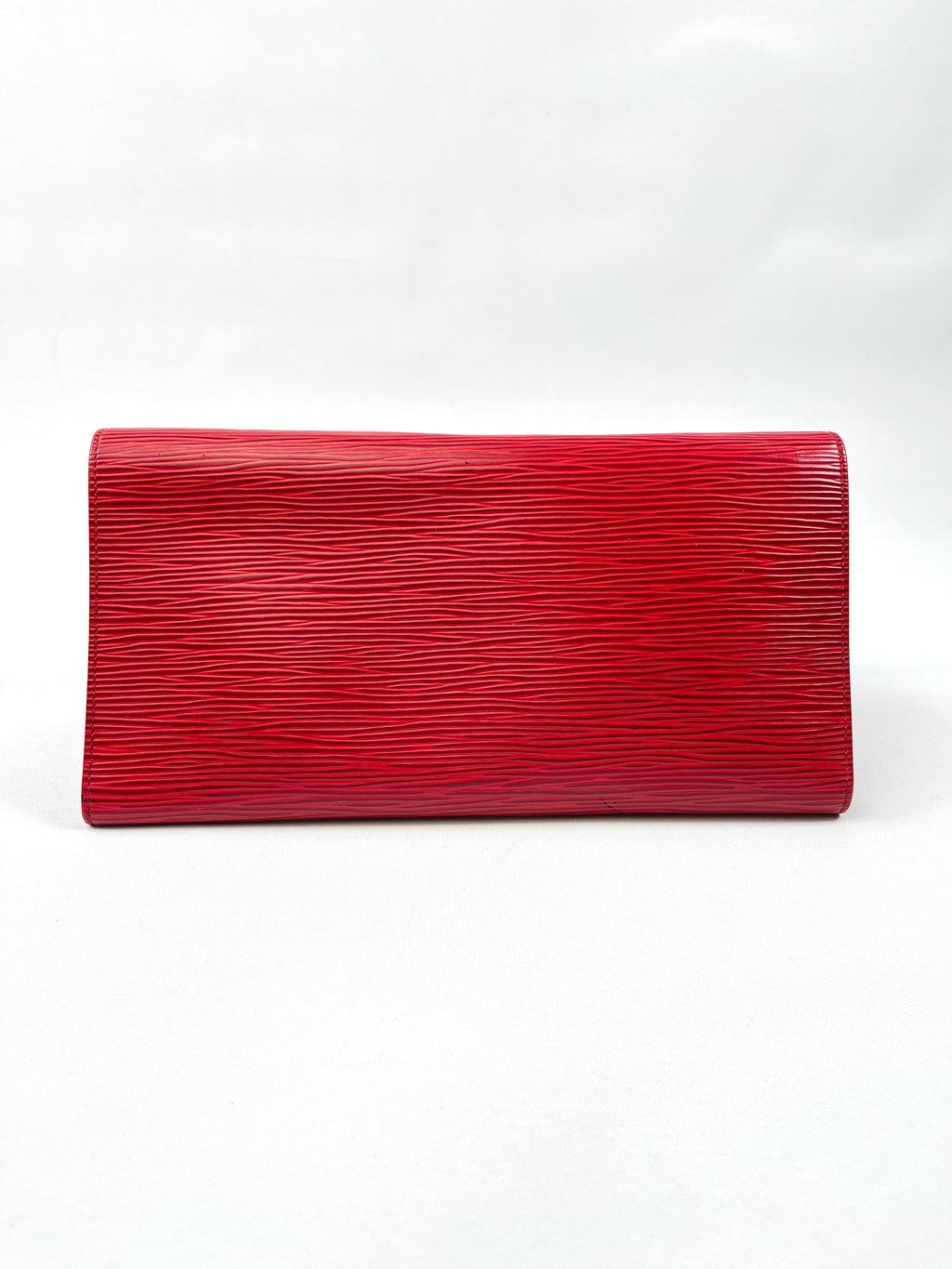 LOUIS VUITTON - RED EPI ROULEAU BIJOUX JEWELLERY ROLL POUCH