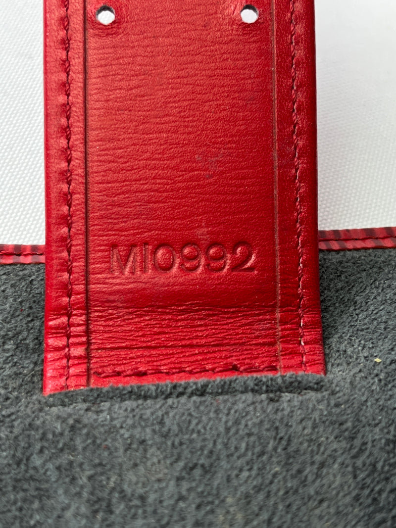 LOUIS VUITTON - RED EPI ROULEAU BIJOUX JEWELLERY ROLL POUCH
