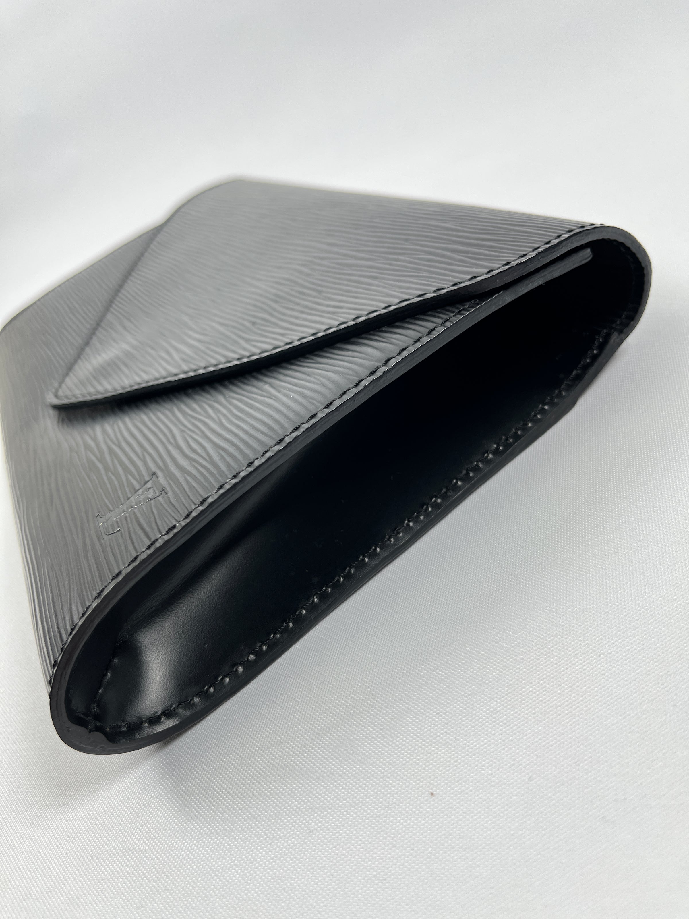 Louis Vuitton Black Epi Leather Arts-Deco Clutch Bag