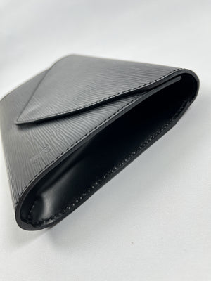 LOUIS VUITTON - BLACK EPI LEATHER ART DECO CLUTCH CROSSBODY