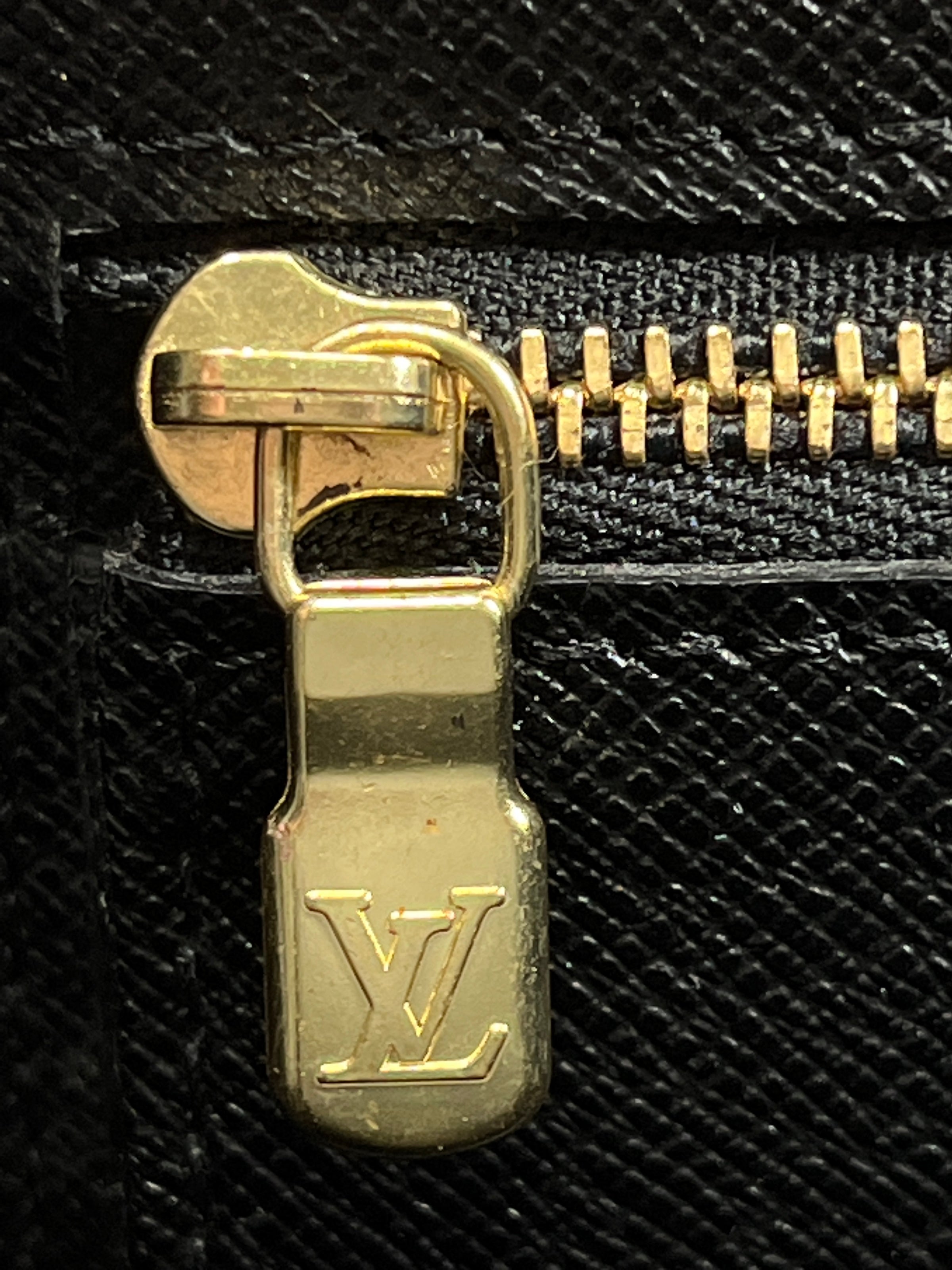 Louis+Vuitton+Art+Deco+Clutch+Small+Black+Leather for sale online