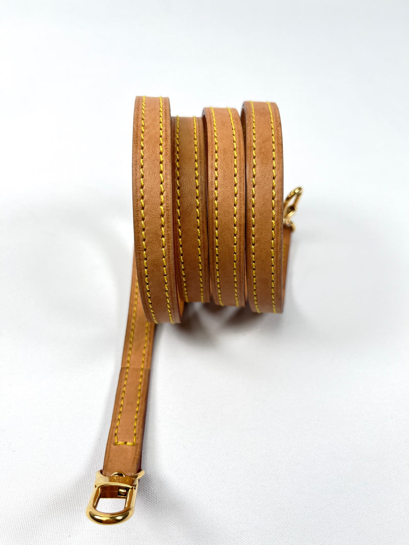 LOUIS VUITTON - VACHETTA LEATHER CROSSBODY STRAP - 120 cm