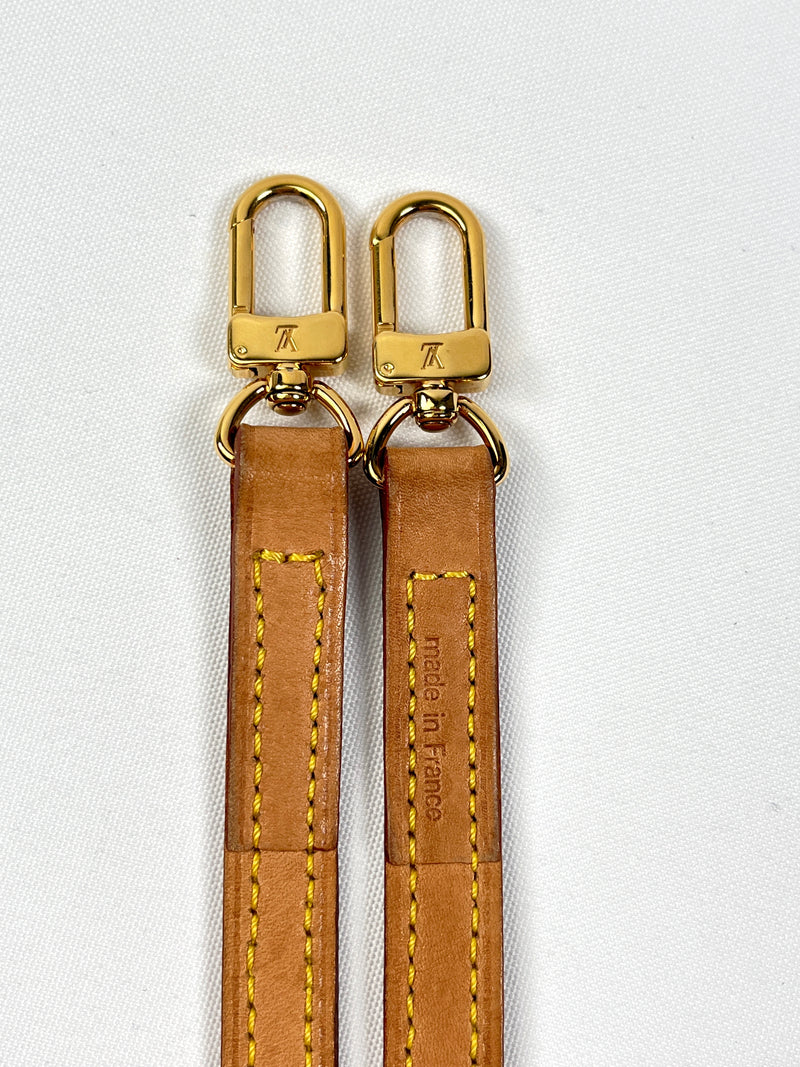 LOUIS VUITTON - VACHETTA LEATHER CROSSBODY STRAP - 120 cm