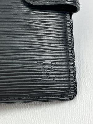 LOUIS VUITTON - EPI LEATHER AGENDA PM IN BLACK