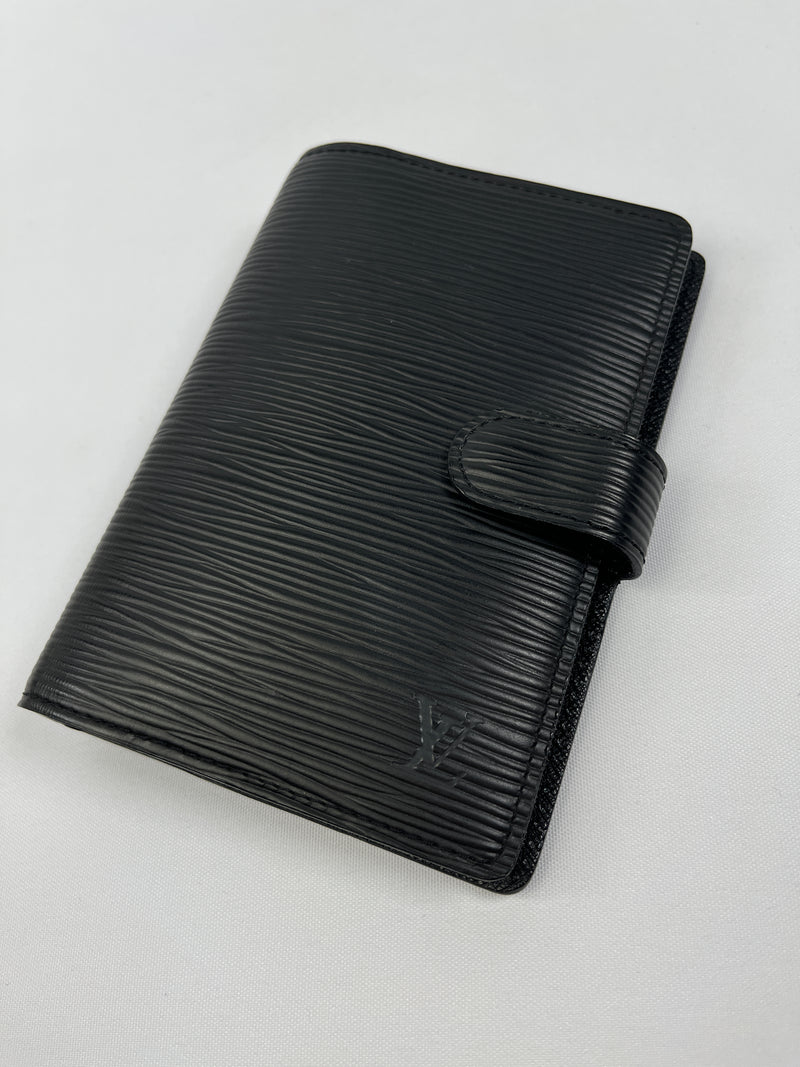LOUIS VUITTON - EPI LEATHER AGENDA PM IN BLACK