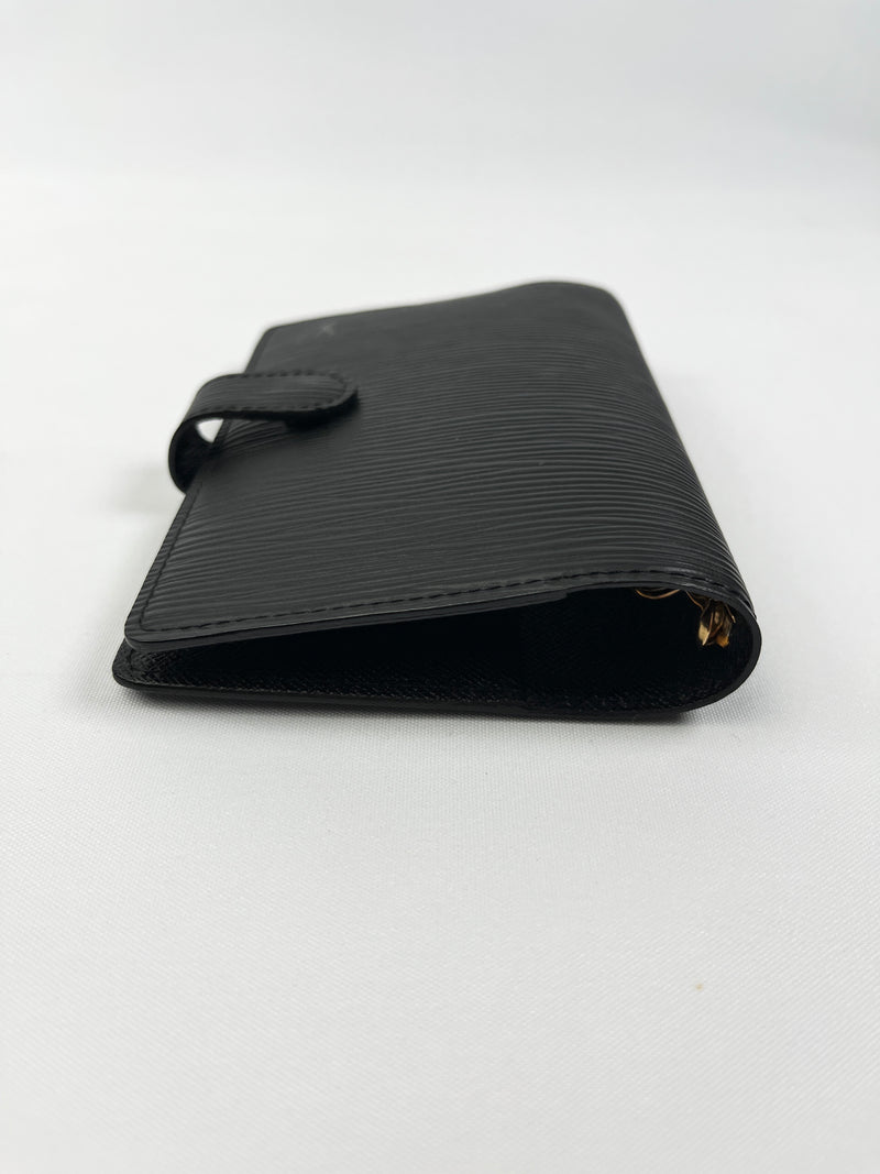 Small Ring Agenda Cover - Luxury Epi Leather Black