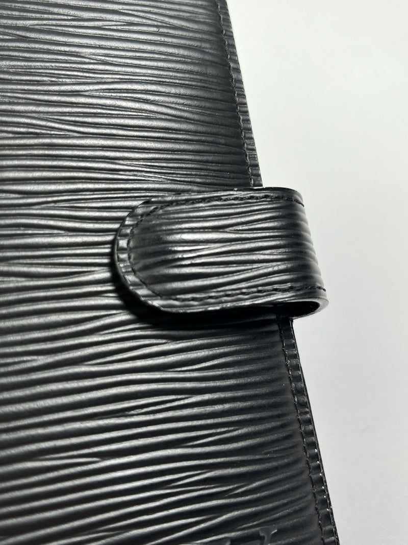 LOUIS VUITTON - EPI LEATHER AGENDA PM IN BLACK