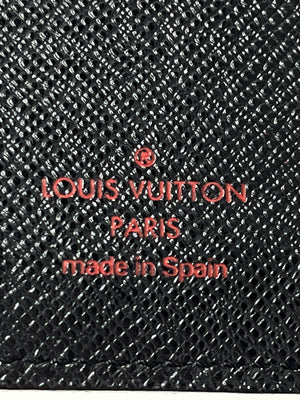 LOUIS VUITTON - EPI LEATHER AGENDA PM IN BLACK