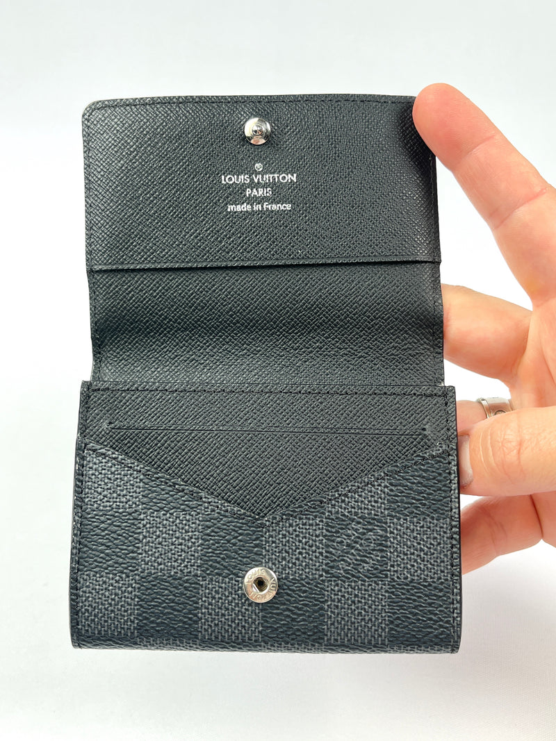 LOUIS VUITTON - ENVELOPPE CARTE DE VISITE DAMIER GRAPHITE