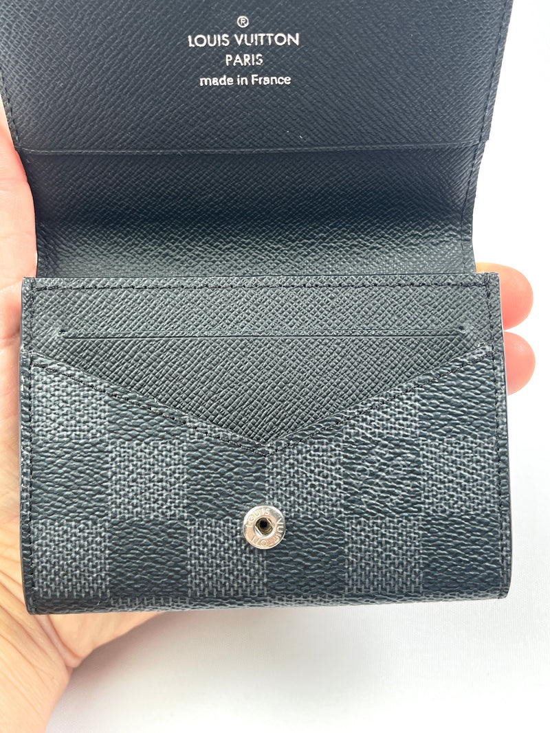 LOUIS VUITTON - ENVELOPPE CARTE DE VISITE DAMIER GRAPHITE