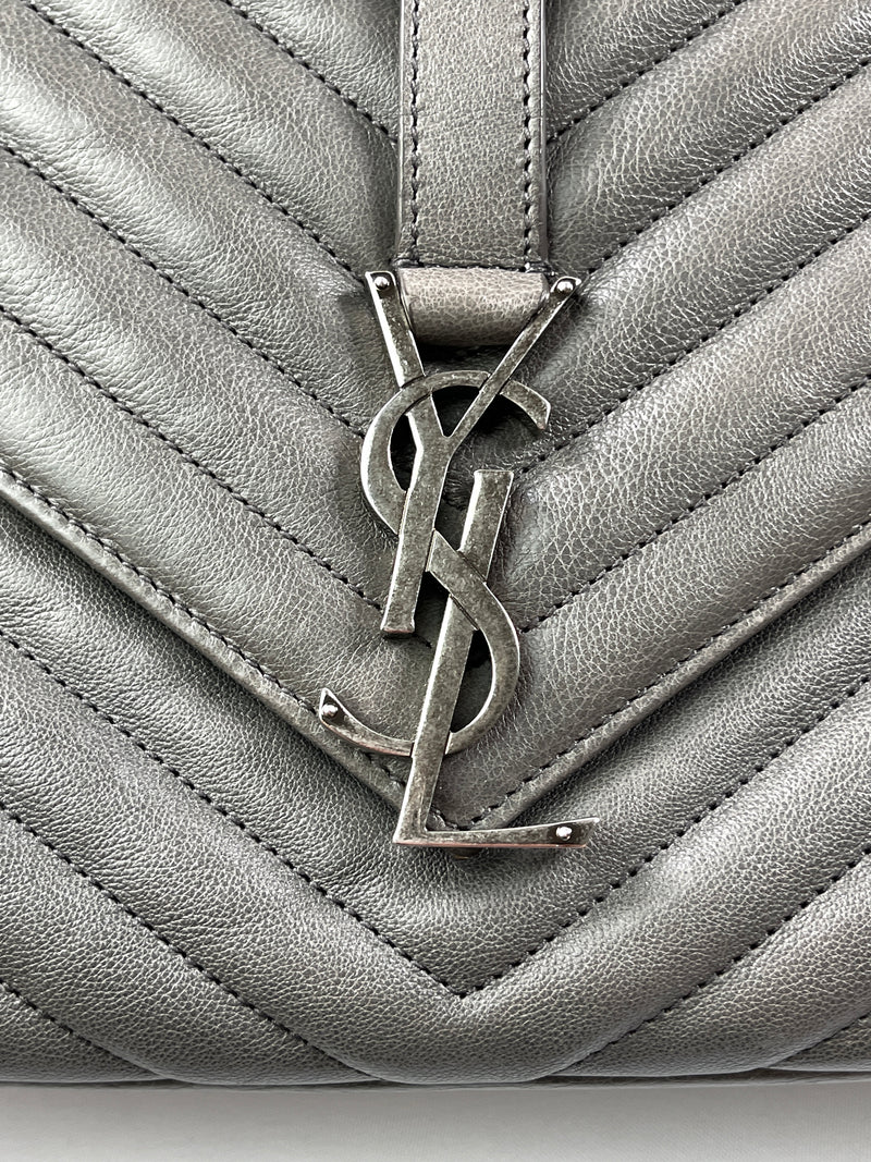 YSL - COLLEGE LARGE CHAIN BAG IN QUILTED LEATHER