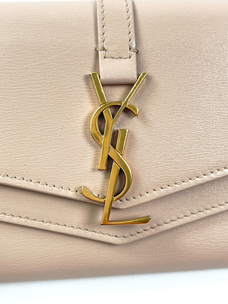 YSL - SMOOTH LEATHER SULPICE SMALL MONOGRAM WALLET