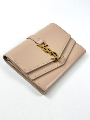 YSL - SMOOTH LEATHER SULPICE SMALL MONOGRAM WALLET