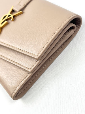 YSL - SMOOTH LEATHER SULPICE SMALL MONOGRAM WALLET