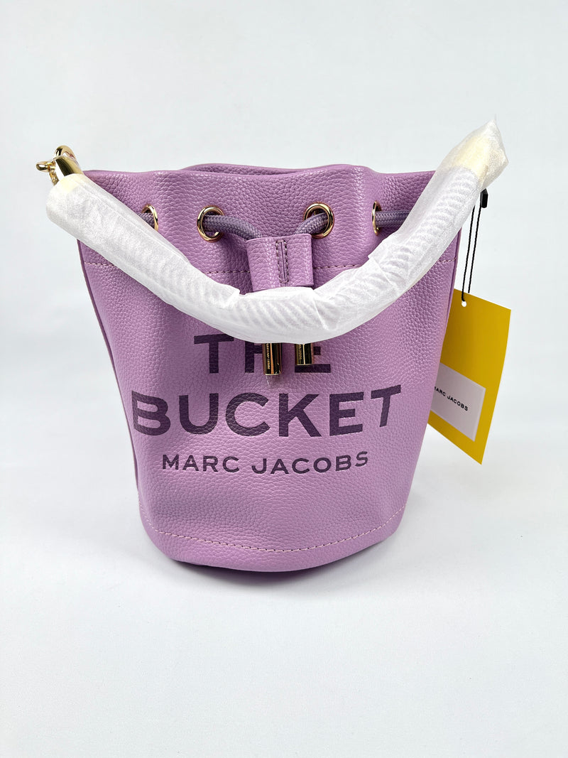 MARC JACOBS - THE LEATHER BUCKET BAG REGAL ORCHID