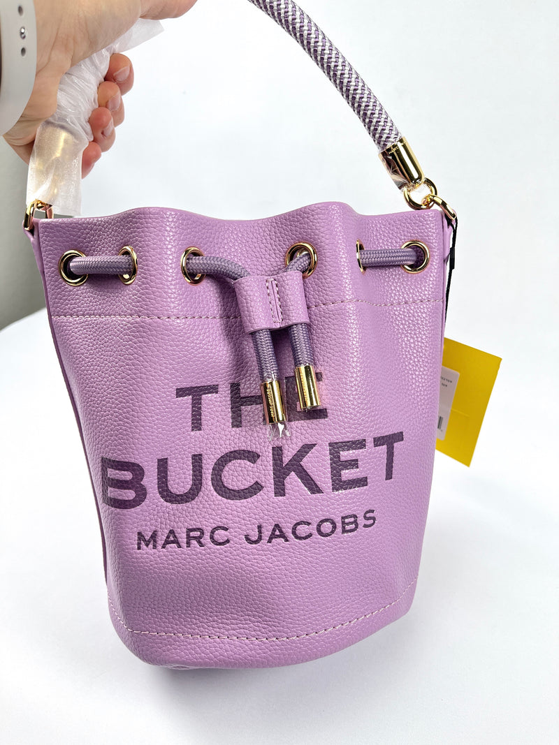 MARC JACOBS - THE LEATHER BUCKET BAG REGAL ORCHID