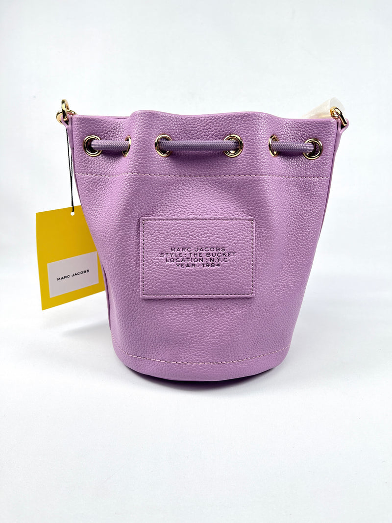 MARC JACOBS - THE LEATHER BUCKET BAG REGAL ORCHID