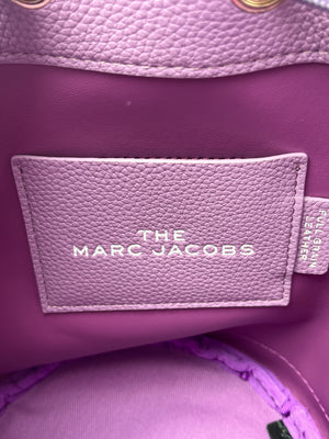 MARC JACOBS - THE LEATHER BUCKET BAG REGAL ORCHID