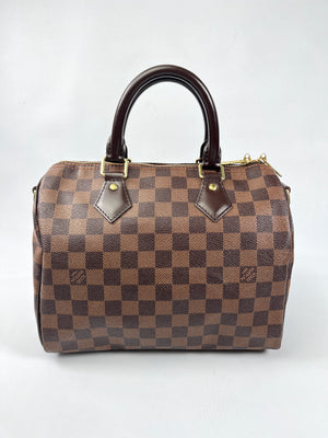 LOUIS VUITTON - SPEEDY BANDOULIERE 25 DAMIER EBENE