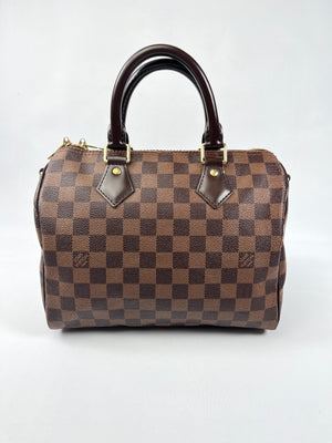 LOUIS VUITTON - SPEEDY BANDOULIERE 25 DAMIER EBENE