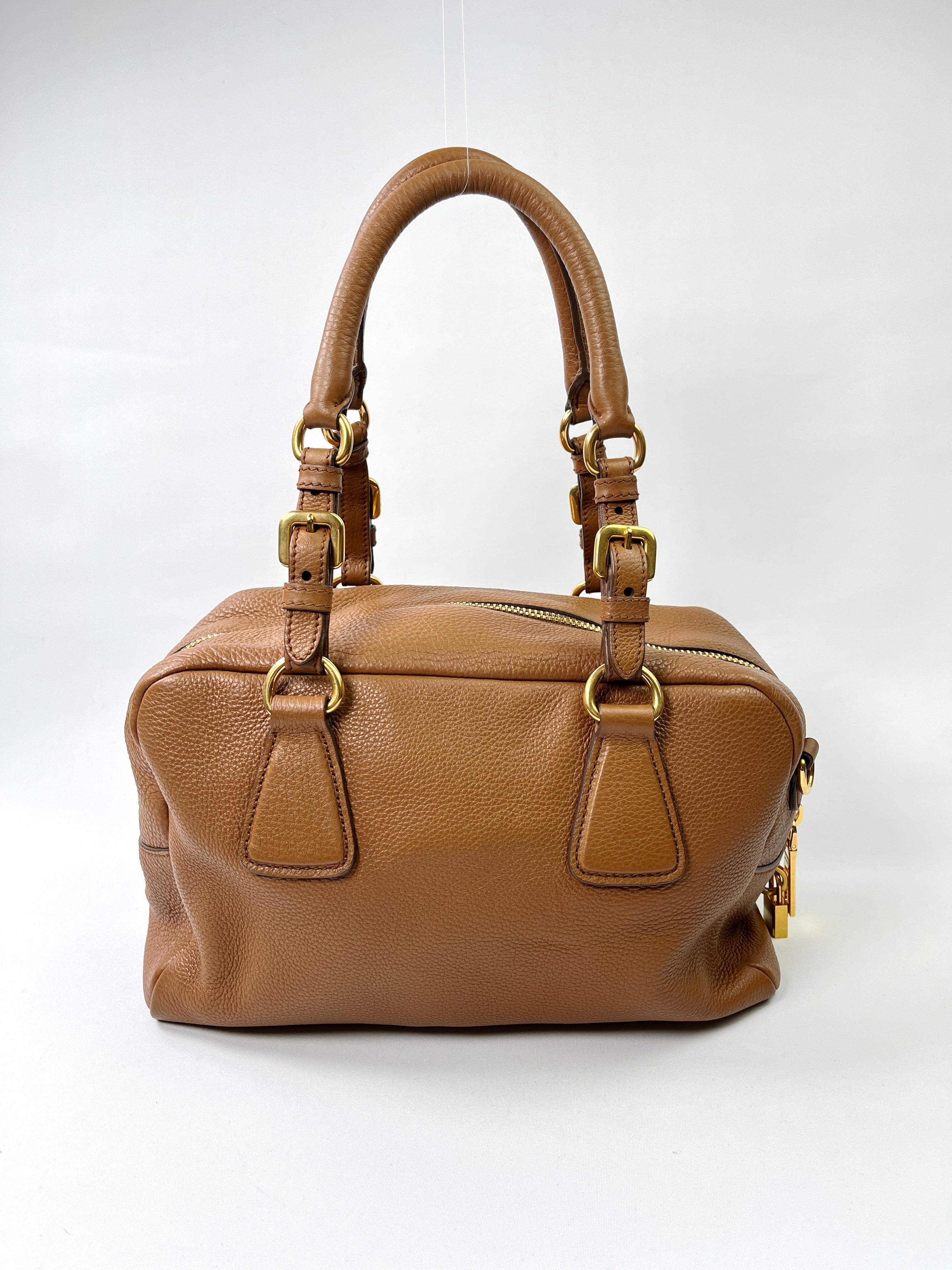 PRADA BAULETTO BAG VITELLO DAINO MEDIUM