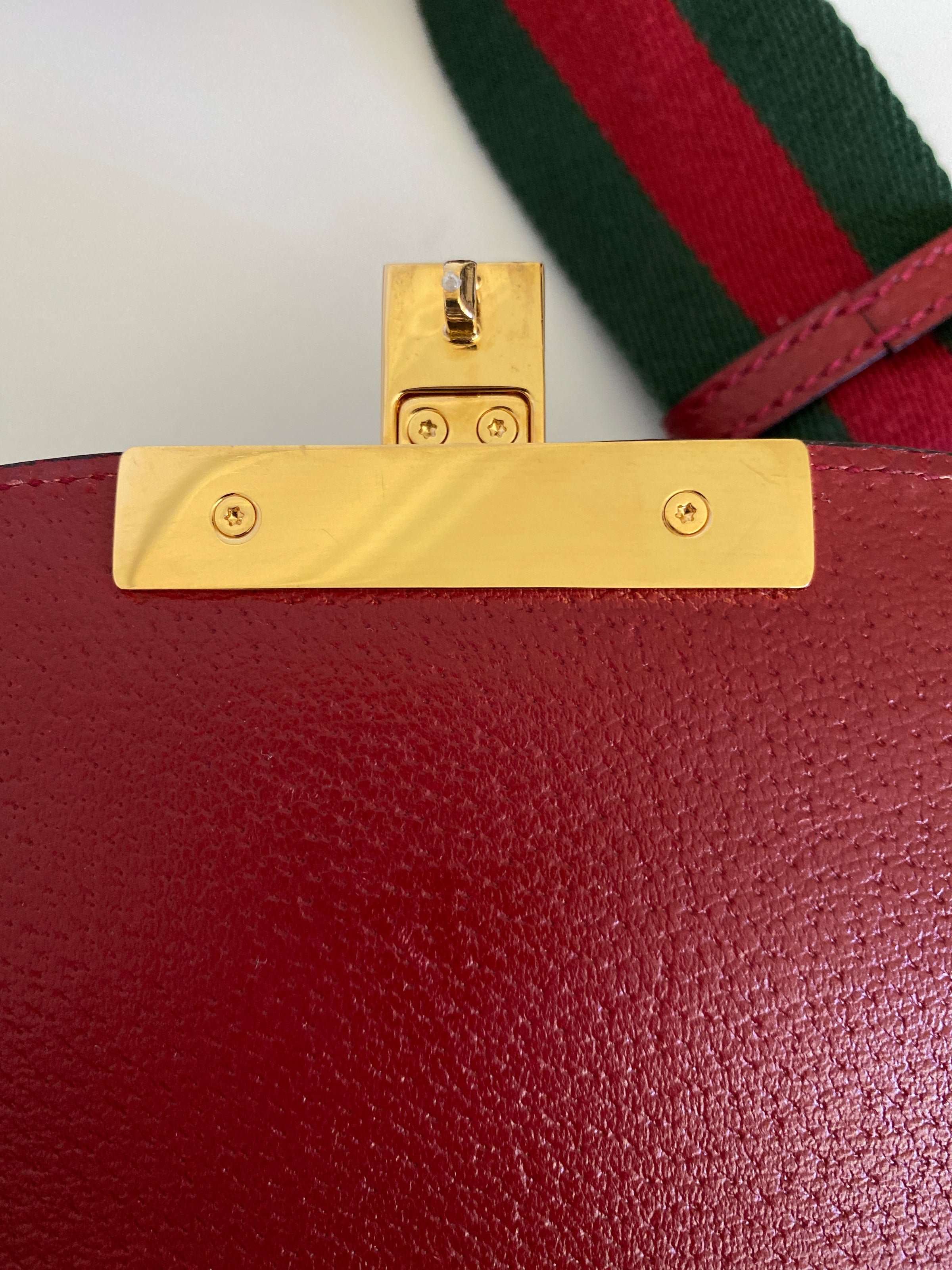 Gucci Crossbody Monogram GG Supreme Tian Mini Red in Canvas/Leather with  Silver-tone - US