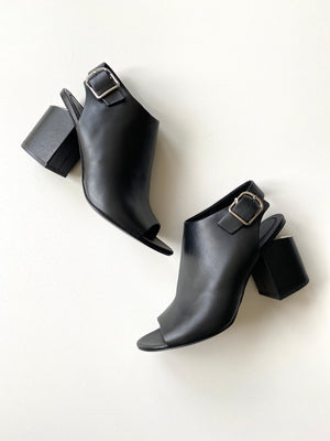 ALEXANDER WANG - NADIA PEEP TOE ANKLE BOOTIES - SZ 40.5 - NEW IN BOX