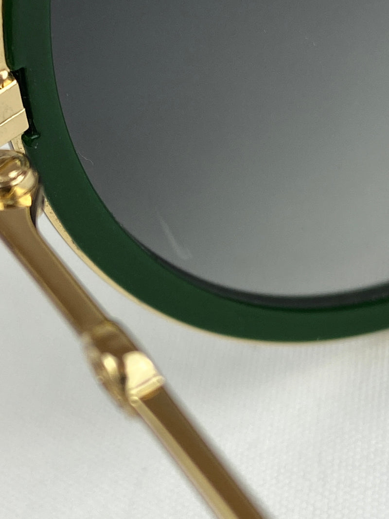GUCCI - ROUND FRAME METAL SUNGLASSES (GG0061S)