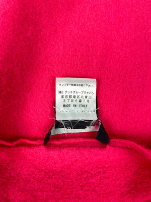 GUCCI -100% CASHMERE V NECK SWEATER IN BRIGHT PINK - SZ MED