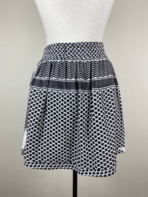 CECILIE COPENHAGEN - BLACK & WHITE BASIC SKIRT - SZ M - AS NEW