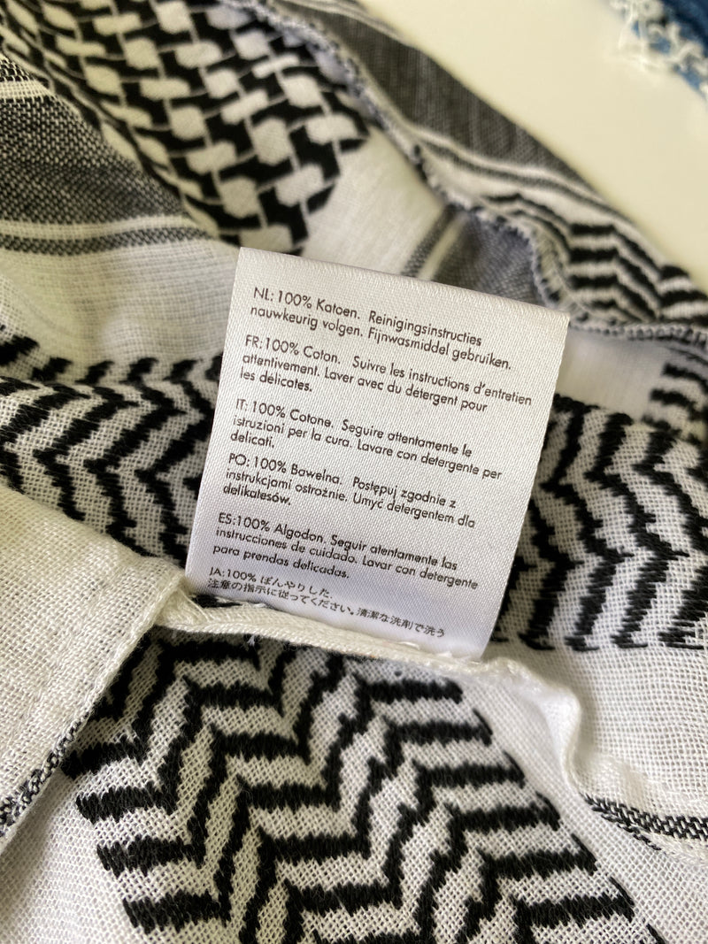 CECILIE COPENHAGEN - BLACK & WHITE BASIC SKIRT - SZ M - AS NEW