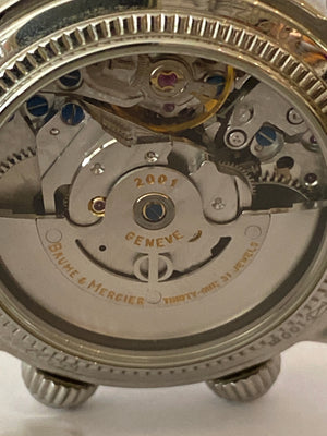 BAUME & MERCIER - CAPELAND ALARM GMT WORLD TIME AUTOMATIC WATCH MENS