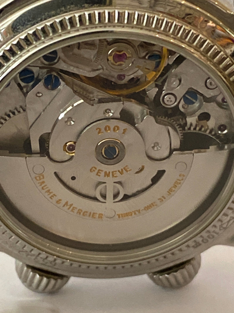 BAUME & MERCIER - CAPELAND ALARM GMT WORLD TIME AUTOMATIC WATCH MENS