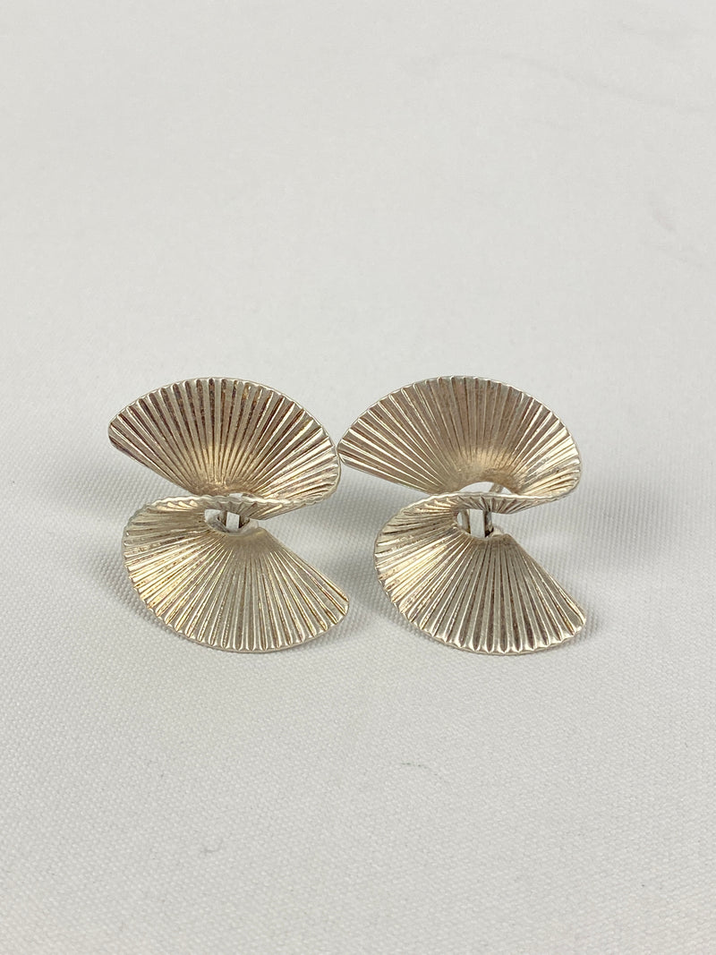 TIFFANY & CO. - VINTAGE SWIRL RIBBON EARRINGS 925 SILVER