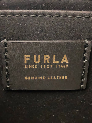 FURLA - SLEEK SMALL CROSS BODY IN  BLACK LEATHER - BRAND NEW