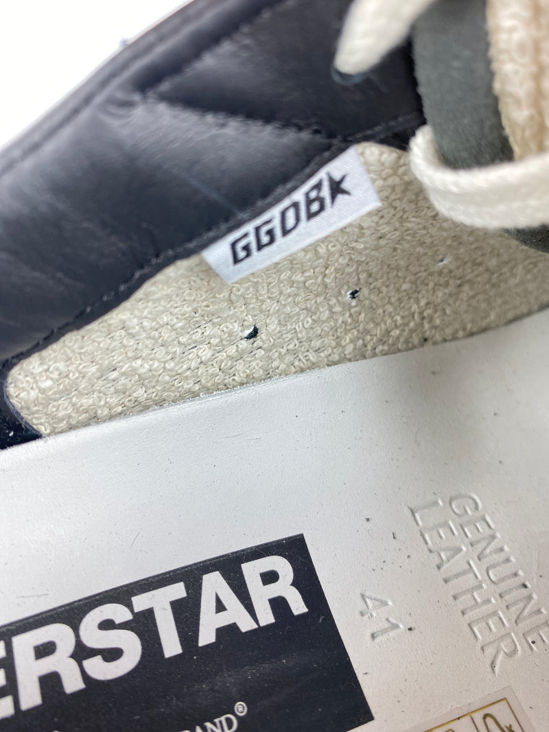 GOLDEN GOOSE - SUPERSTAR BLACK GLITTER YELLOW - SIZE 41 NEW IN BOX