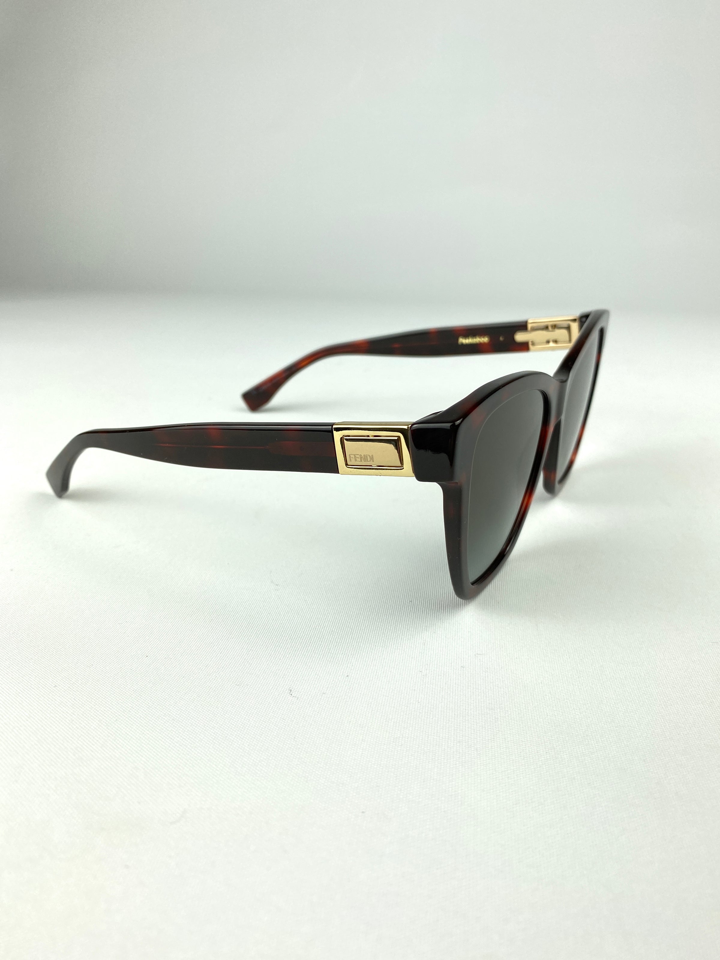 FENDI PEEKABOO TORTOISE GREY SUNGLASSES BRAND NEW IN BOX
