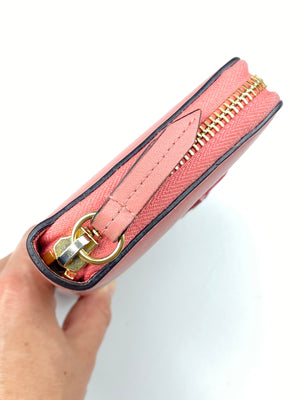 GUCCI - PINK MARMONT BOW ZIP AROUND WALLET